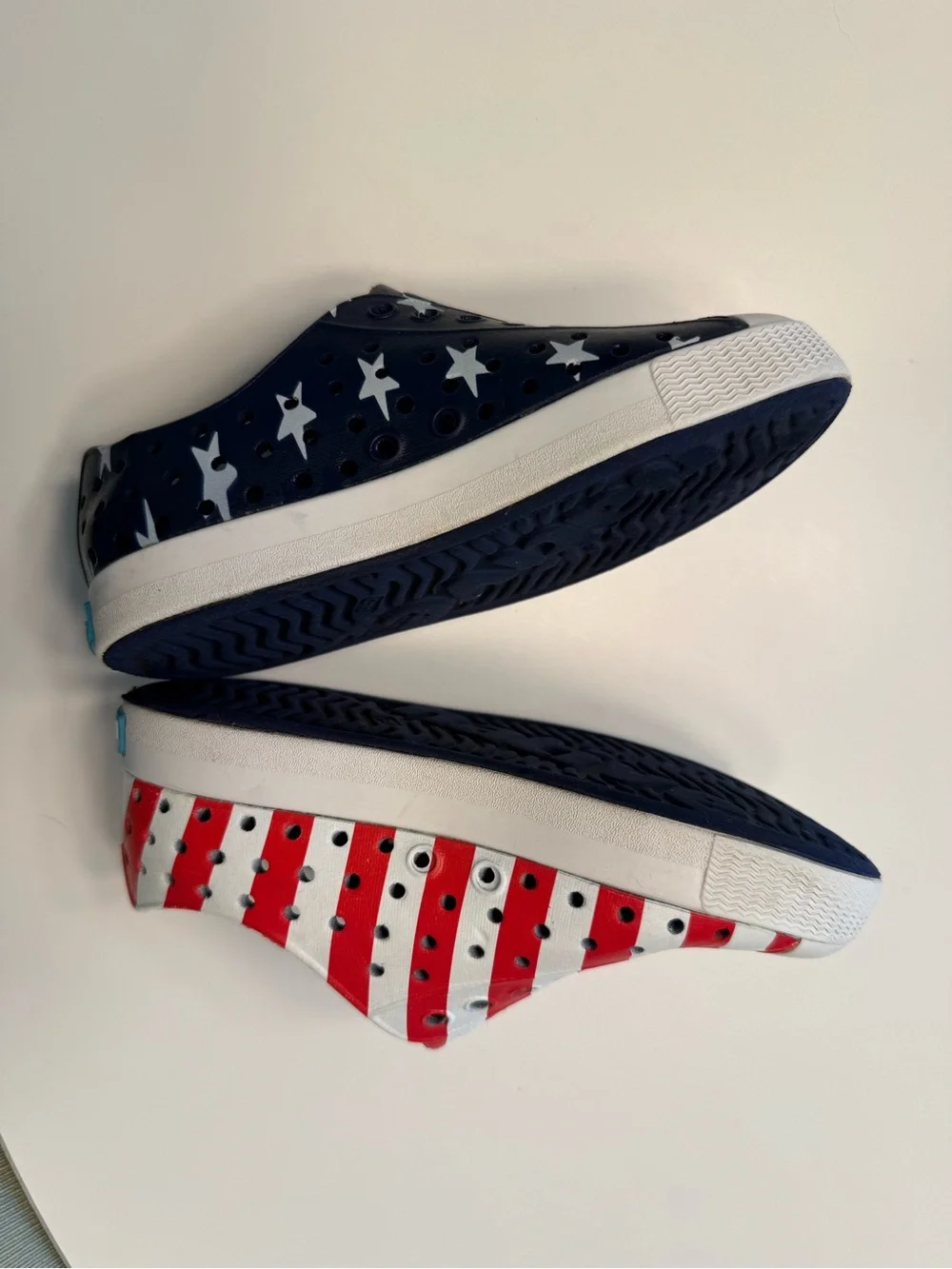 Native kids in American Flag Colors